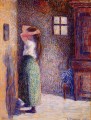 young peasant at her toilette 1888 Camille Pissarro
